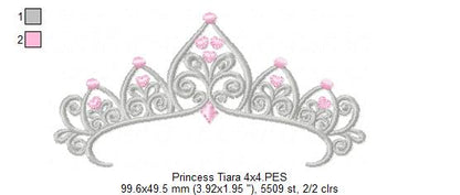 Princess Tiara - Fill Stitch