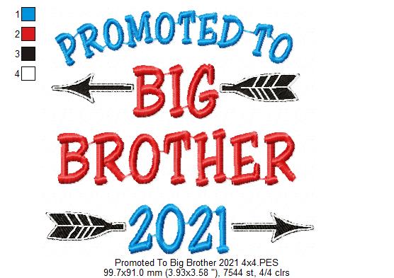 Promoted to Big Brother 2021 - Fill Stitch