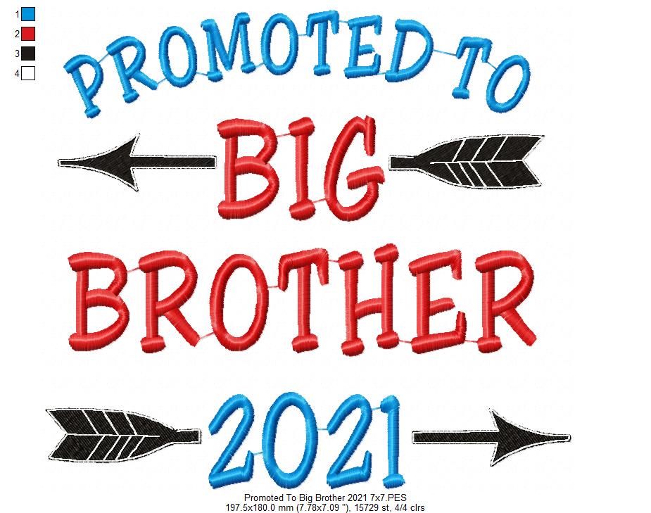 Promoted to Big Brother 2021 - Fill Stitch