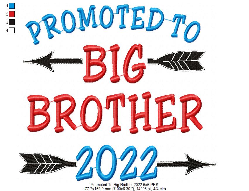 Promoted to Big Brother 2022 - Fill Stitch
