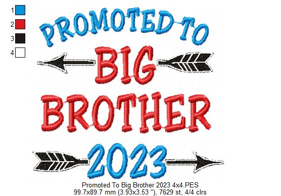 Promoted to Big Brother 2023 - Fill Stitch