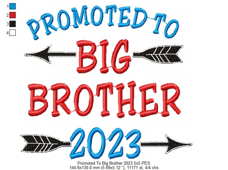 Promoted to Big Brother 2023 - Fill Stitch