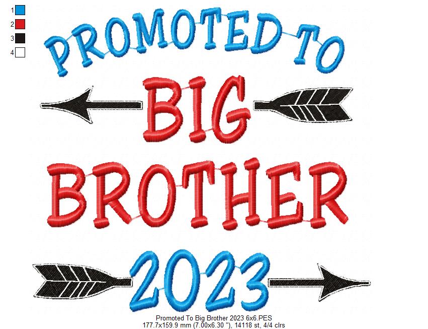 Promoted to Big Brother 2023 - Fill Stitch