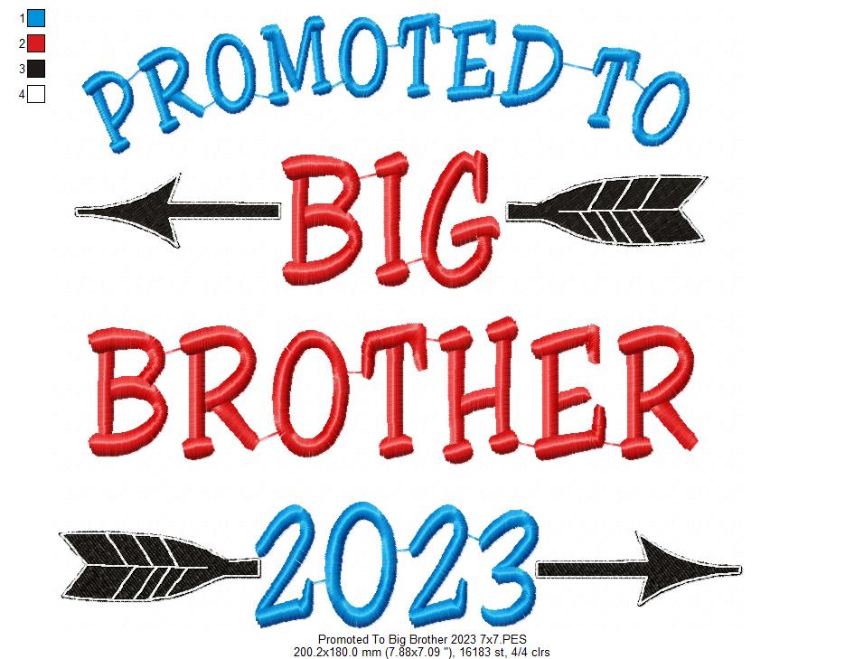 Promoted to Big Brother 2023 - Fill Stitch