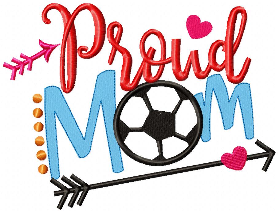 Proud Mom Soccer - Applique