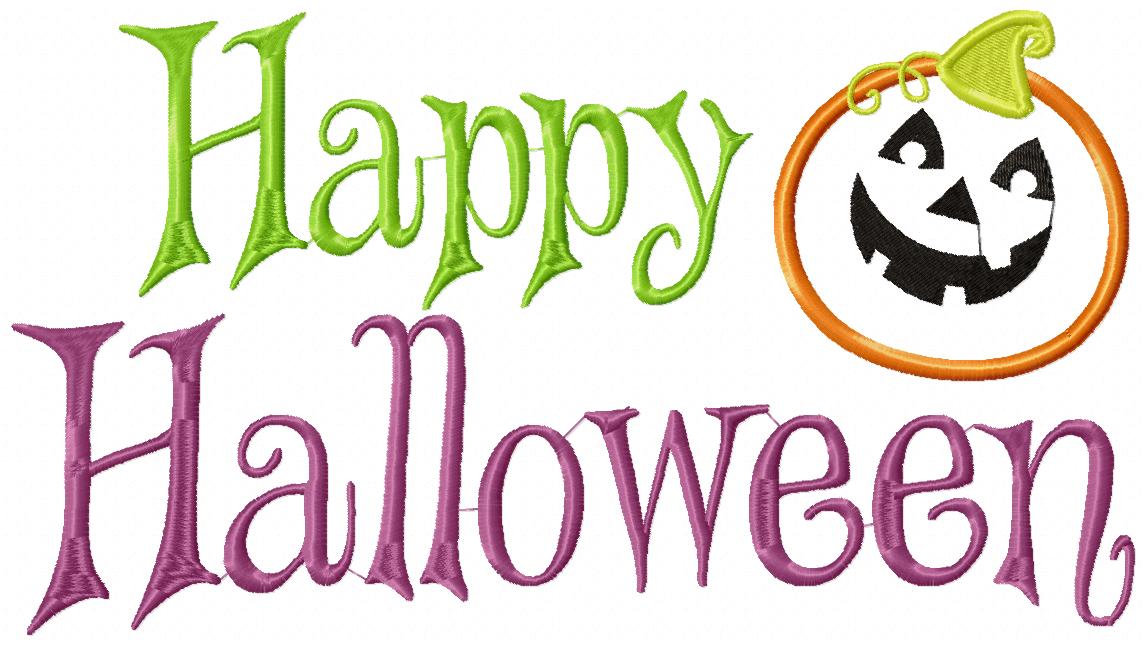 Pumpkin Happy Halloween - Applique