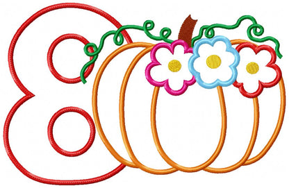 Thanksgiving Numbers Birthday Set Numbers 1-11 - Applique