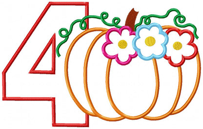 Thanksgiving Numbers Birthday Set Numbers 1-11 - Applique