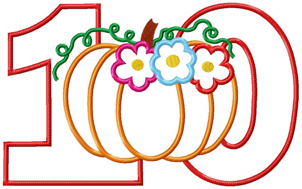 Thanksgiving Numbers Birthday Set Numbers 1-11 - Applique