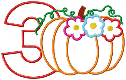 Thanksgiving Numbers Birthday Set Numbers 1-11 - Applique