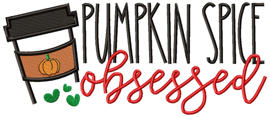 Pumpkin Spice Obsessed - Fill Stitch