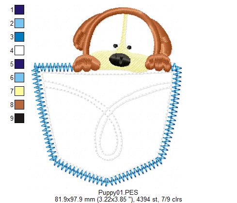 Cute Puppy - Applique