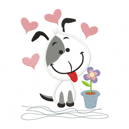 Puppy Love - Applique Embroidery