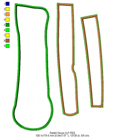 Easter House - ITH Project - Machine Embroidery Design