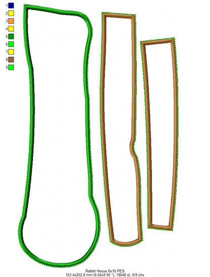 Easter House - ITH Project - Machine Embroidery Design