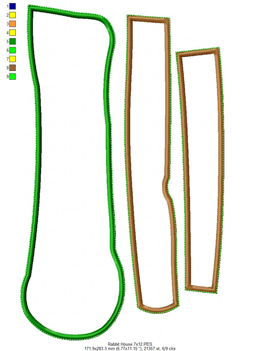 Easter House - ITH Project - Machine Embroidery Design