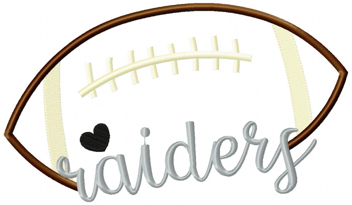 Football Raiders Ball - Fill Stitch