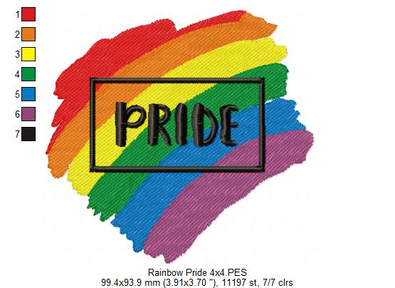 Rainbow Pride - Fill Stitch