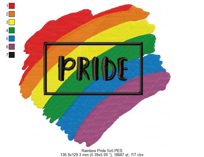 Rainbow Pride - Fill Stitch