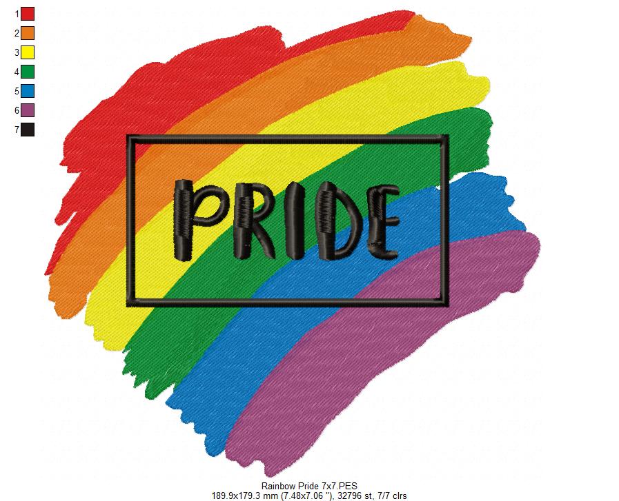 Rainbow Pride - Fill Stitch