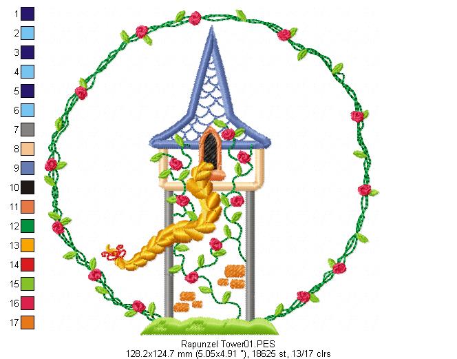 Fairy Tales Princes for Wood Hoop - Set of 7 Designs - 3 Sizes - Machine Embroidery Design