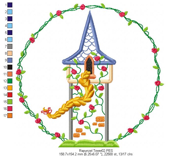Fairy Tales Princes for Wood Hoop - Set of 7 Designs - 3 Sizes - Machine Embroidery Design