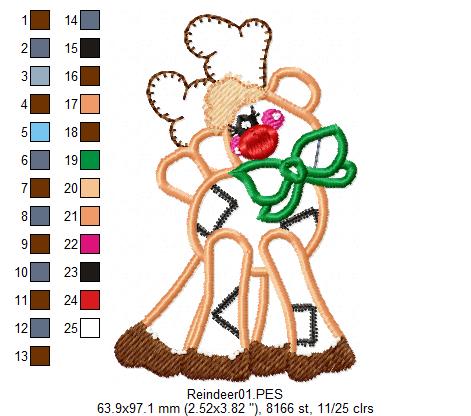 Rudolph The Red-Nosed Reindeer - Applique