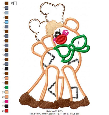 Rudolph The Red-Nosed Reindeer - Applique