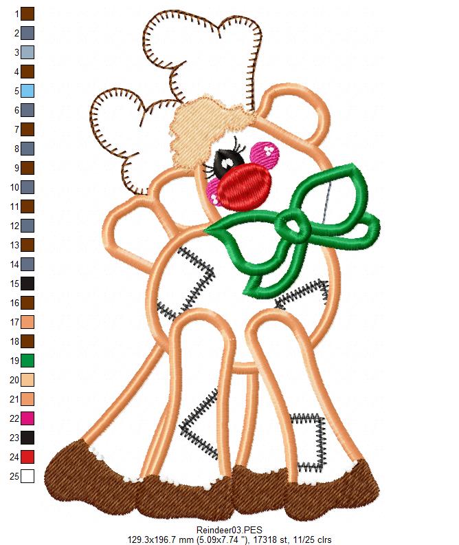 Rudolph The Red-Nosed Reindeer - Applique