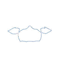 Christmas Rudolph Reindeer Girl Smiling with Bow - Applique - Machine Embroidery Design