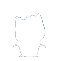 Rhinocero Girl with Flowers - Applique