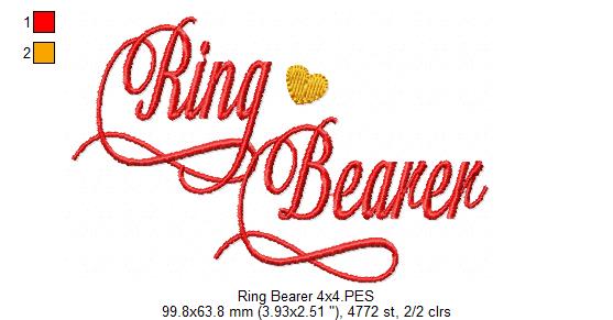 Ring Bearer - Fill Stitch