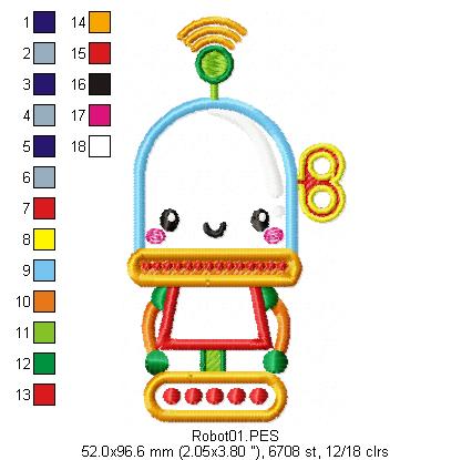 Robot toy 4 - Applique