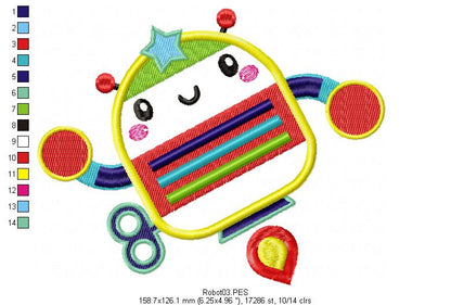 Robot toy 1 - Applique