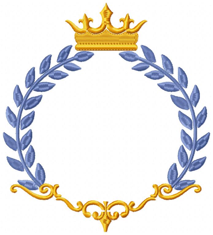 Royal Frame - Fill Stitch Embroidery