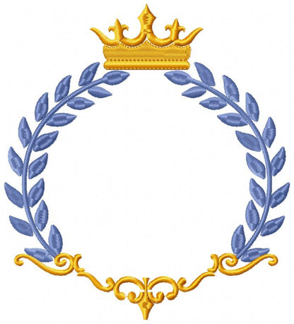 Royal Frame - Fill Stitch Embroidery