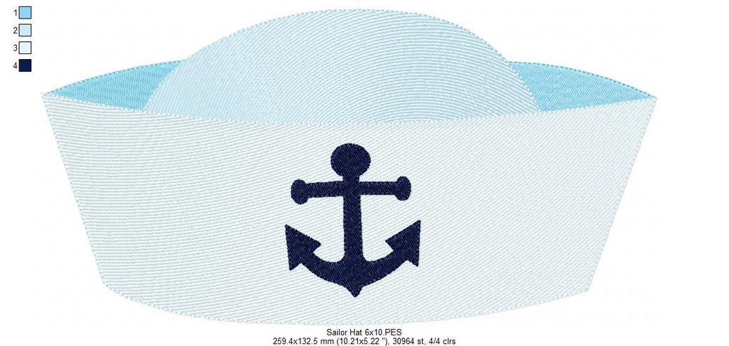 Nautical Sailor Whale Collection - Fill Stitch - Set of 4 designs