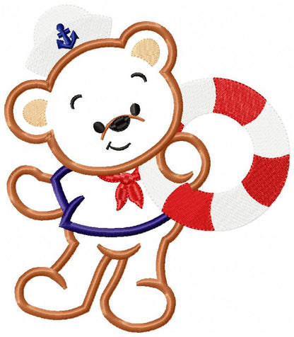 Sailor Teddy Bear - Applique