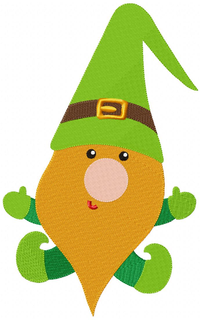 Saint Patrick Leprechaun – Fill Stitch – Machine Embroidery Design