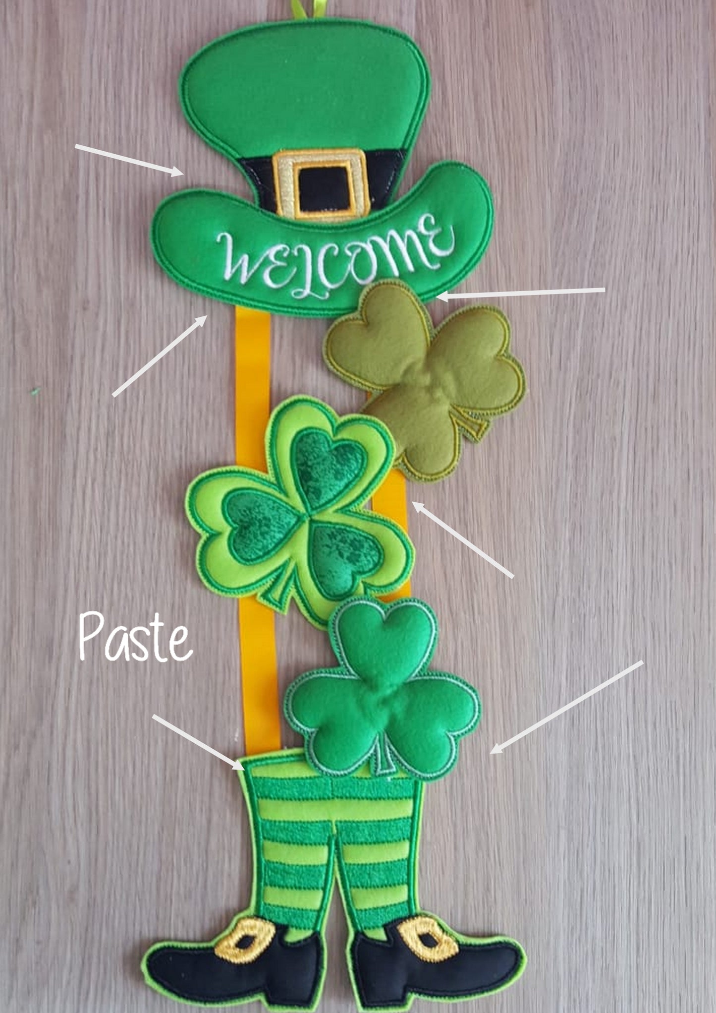 Saint Patricks Ornament - ITH Project - Machine Embroidery Design