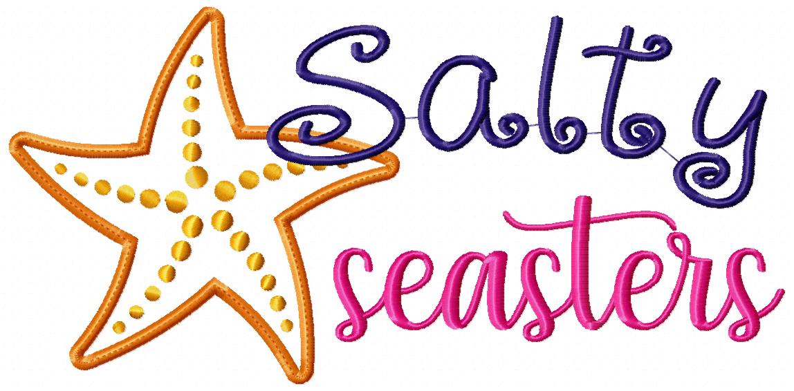 Salty Seasters – Appliqué – Machine Embroidery Design