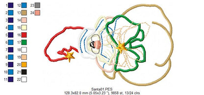 Cute Santa - Applique