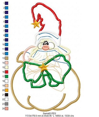 Cute Santa - Applique