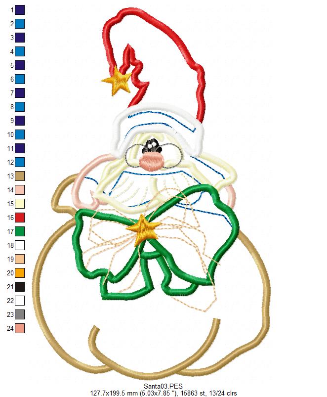 Cute Santa - Applique