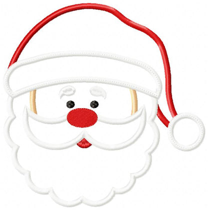 Santa Claus Cute Face - Applique