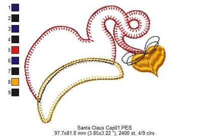 Santa Claus Cap - Applique