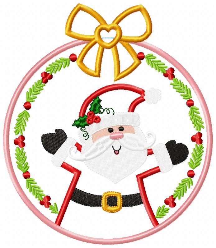 Santa Claus Frame - Applique