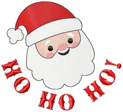 Santa Claus Ho Ho Ho - Fill Stitch