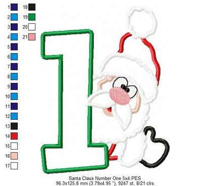 Santa Claus Number One - Applique