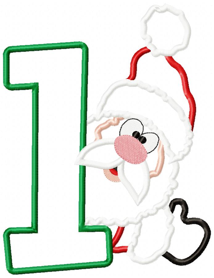 Santa Claus Number One - Applique